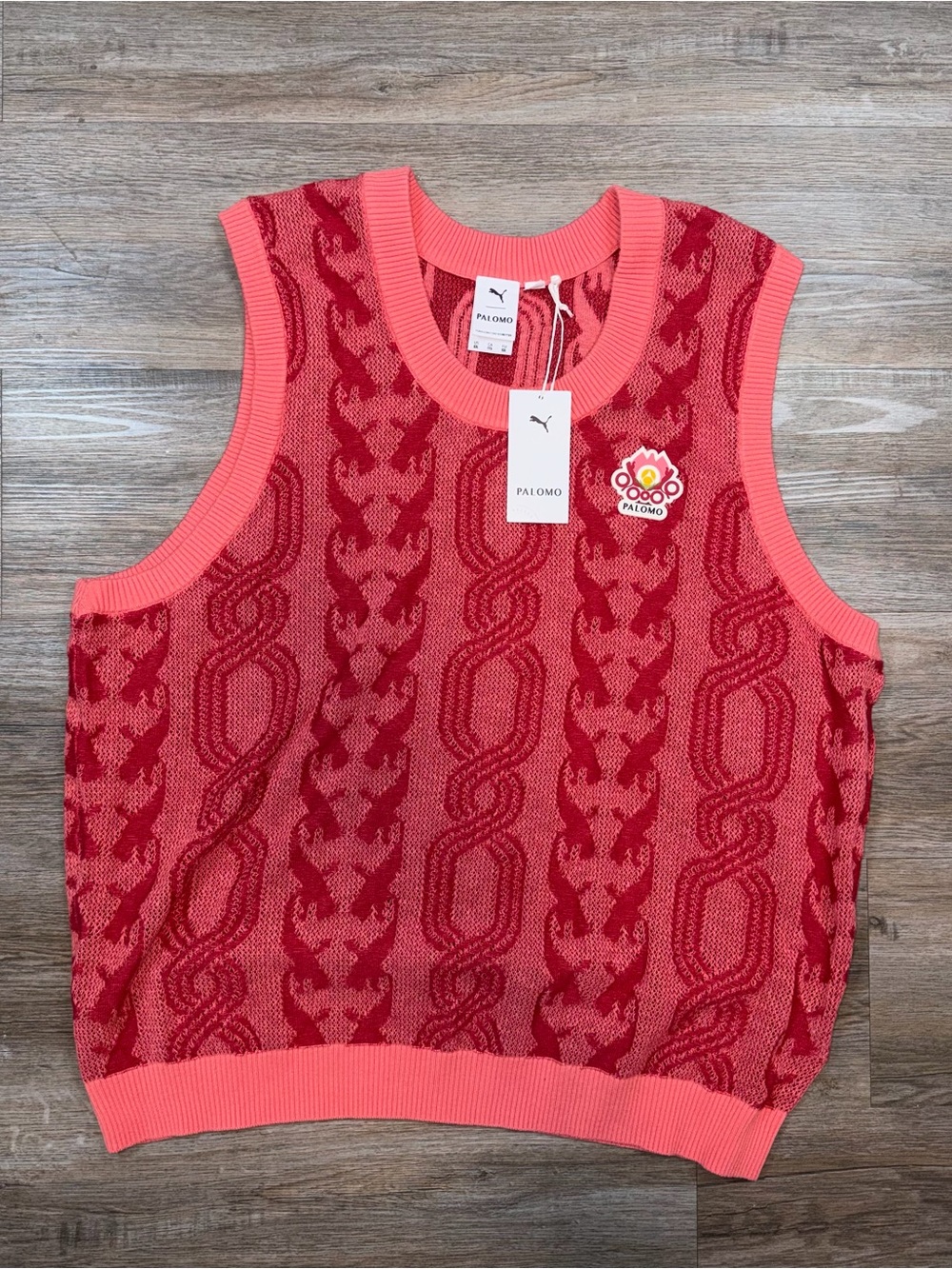 Puma Palomo X Crew Neck Tank Top Red Casual  Athletic 62555926 Mens 2XL NWT